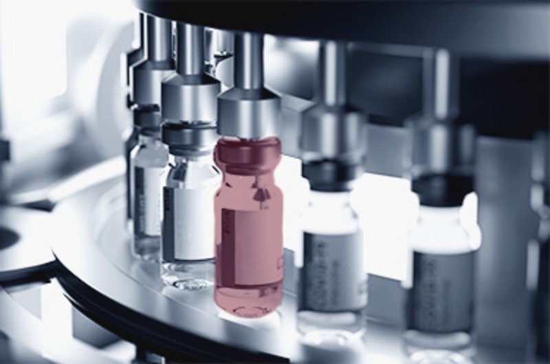 Pharmaceutical vials in a filling line