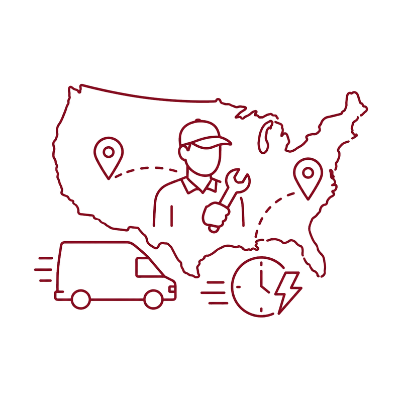 Pictogram service technicians based in usa