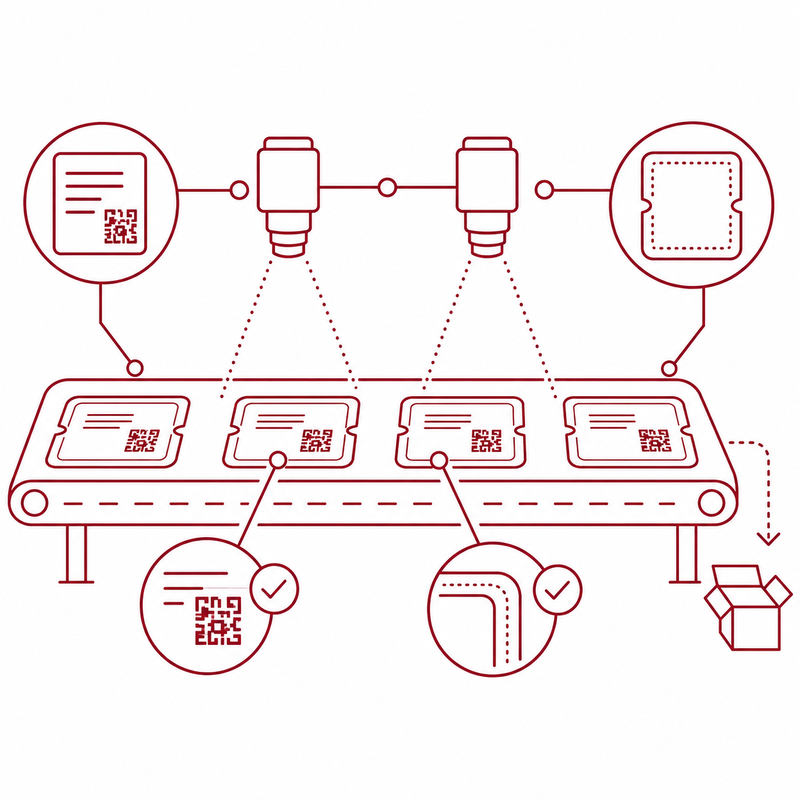 Icon for printing and seal seam inspection