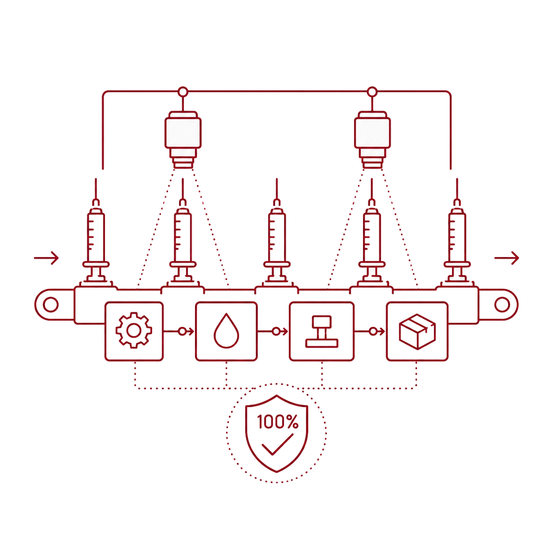 Icon for 100% inspection of syringes
