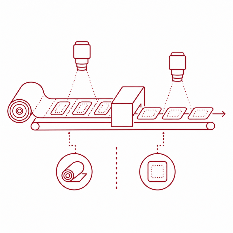 icon for web material and cut-to-size products
