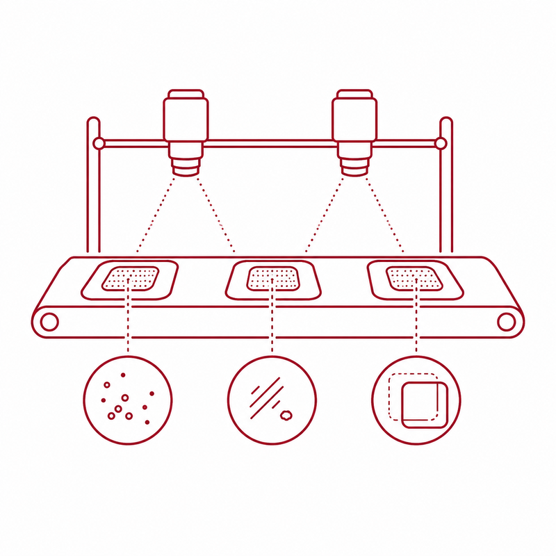 Icon for contamination, surface and position inspection