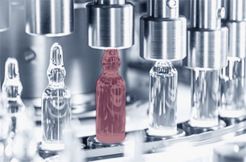 Pharmaceutical ampoules in a filling line