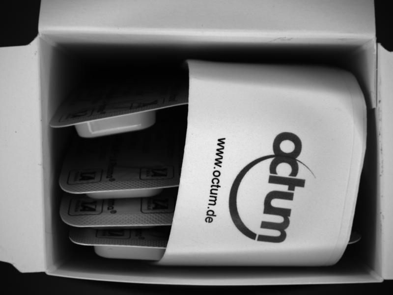Incompletely packed folding carton containing four instead of five blister packs