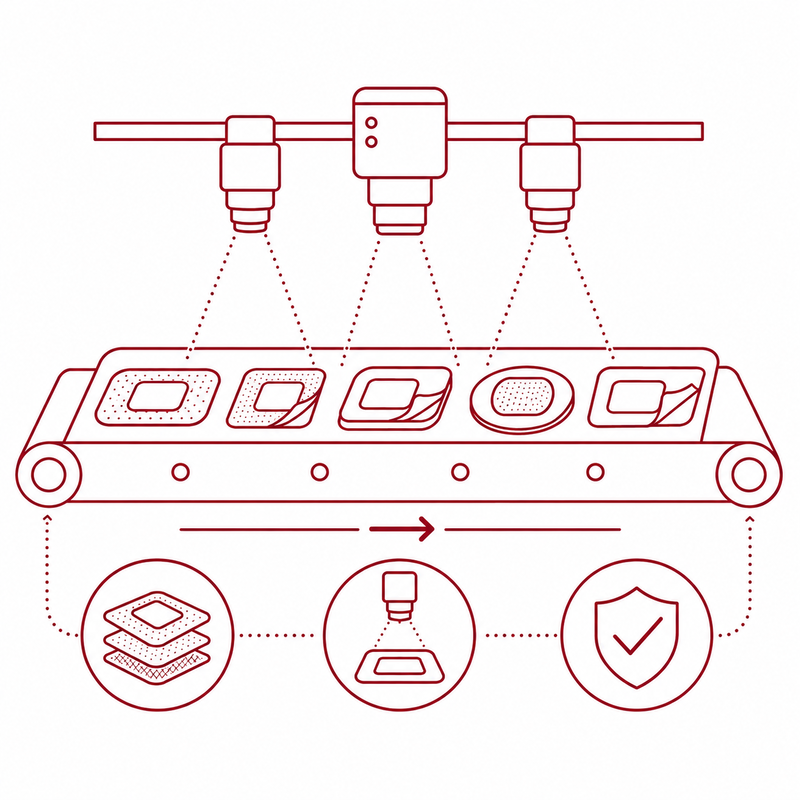 icon for 100% inspection of wound care products