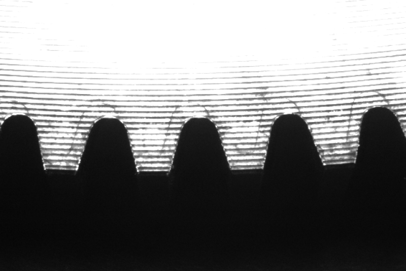 Machine vision system identifying different ring gear variants based on their geometry