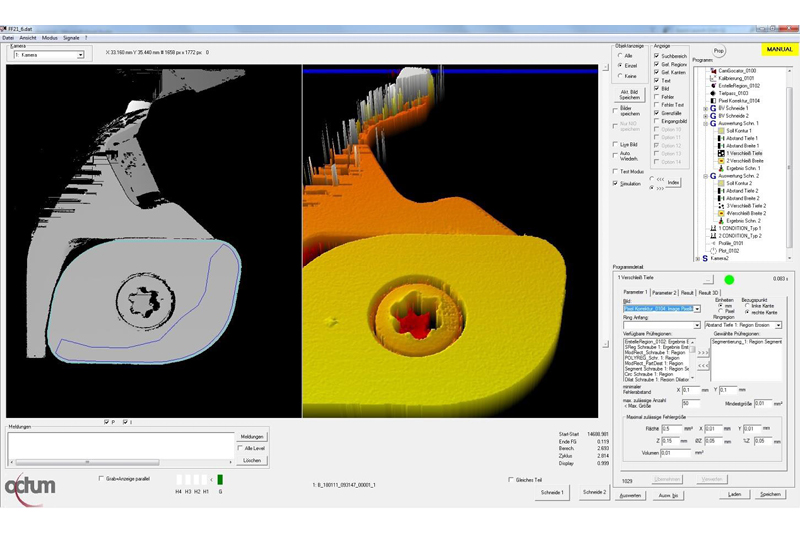 Automated optical geometry inspection of indexable inserts