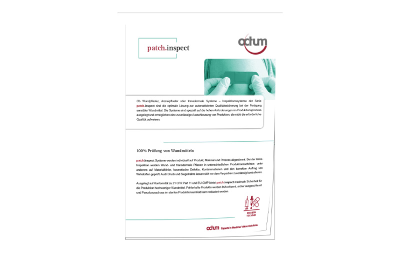 Cover image of the patch.inspect brochure