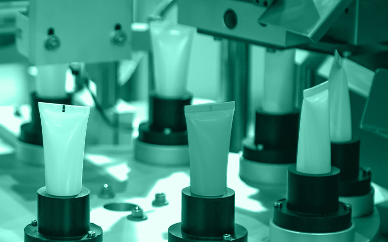 Automated machine vision inspection of metal, laminate and plastic tubes