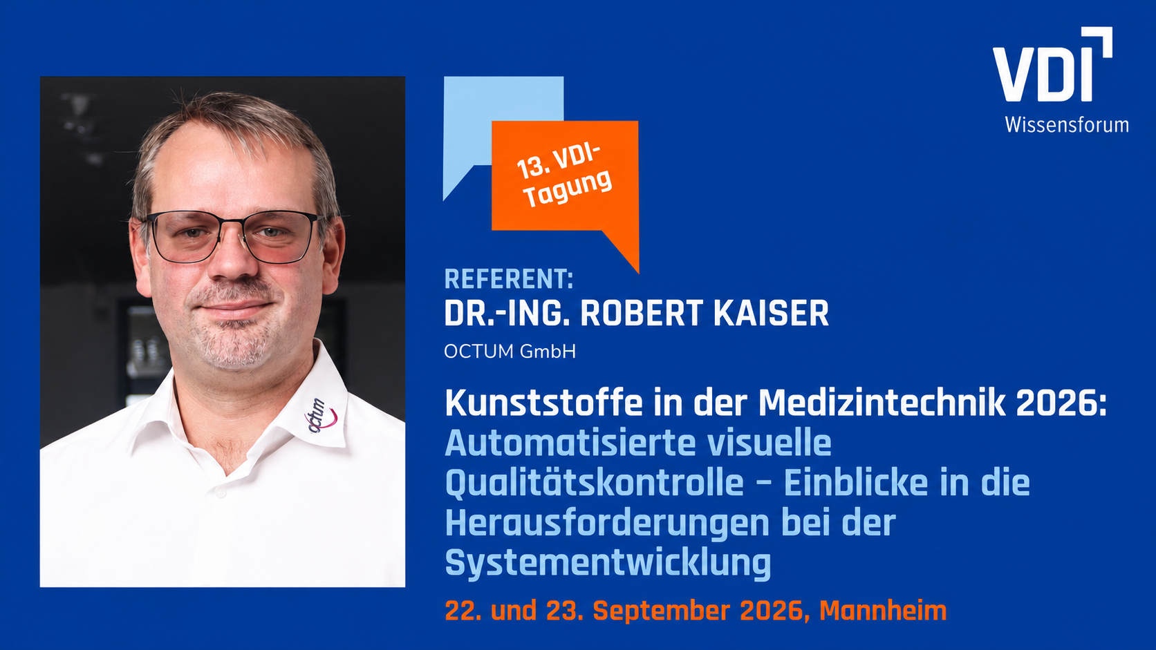 [Translate to English (USA):] Robert Kaiser bei der VDI Tagung